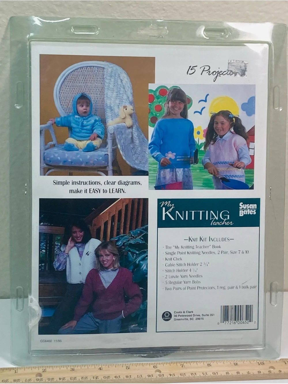 NEW Susan Bates Knitting Teacher Kit  SIZES 7, 10 needles + Accessories